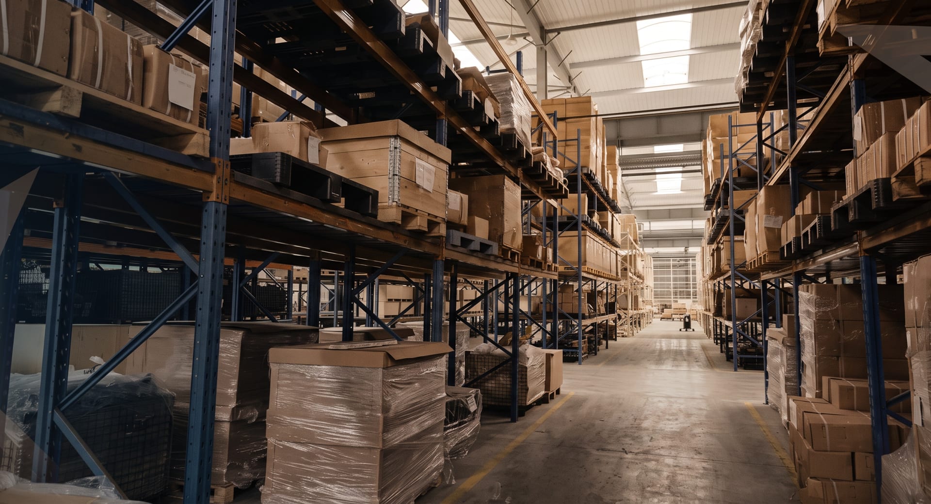 Industrial plant with pipework and equipment